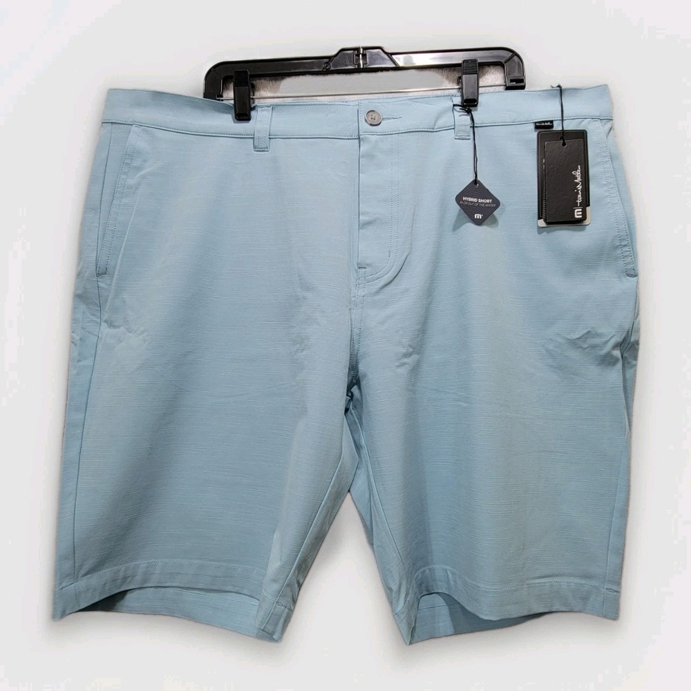 NEW Travis Matthew Switchbacks Hybrid Golf Shorts Mens Size 42 Blue Atleisure